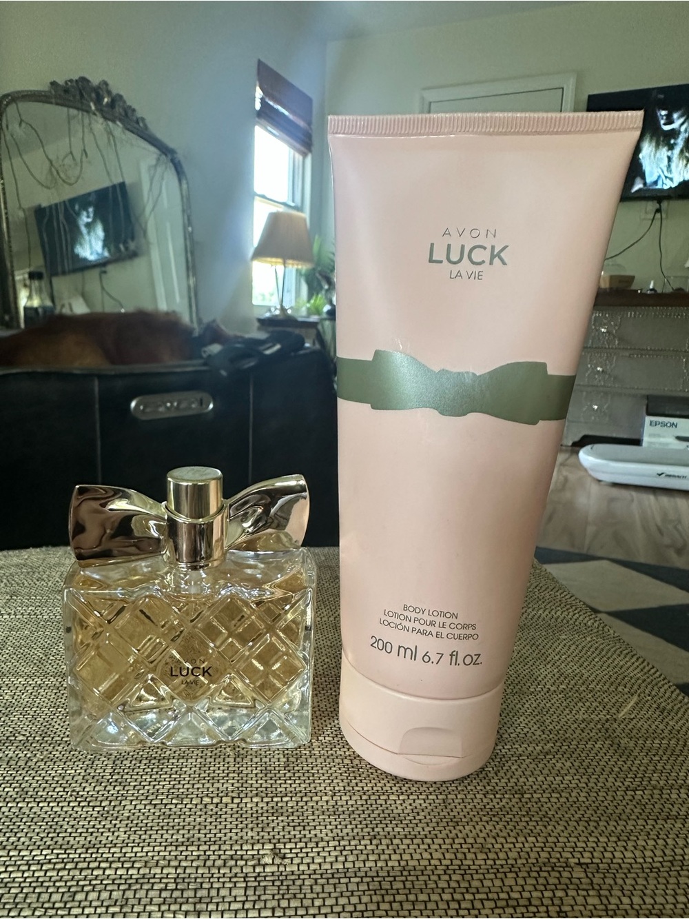 Avon Luck La Vie perfume Body Lotion used 1.7oz 6.7oz